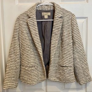 Lucky Brand Cotton Striped Blazer Size S